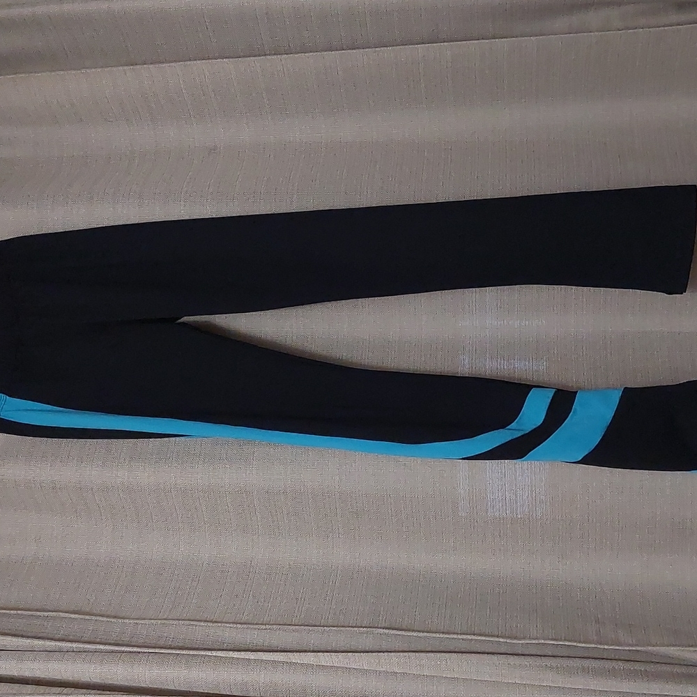 Girls leggings blue ans black size S